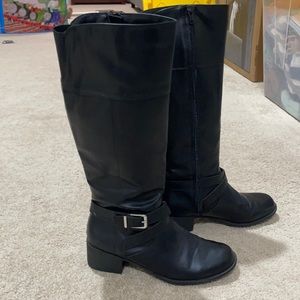 Black riding boots